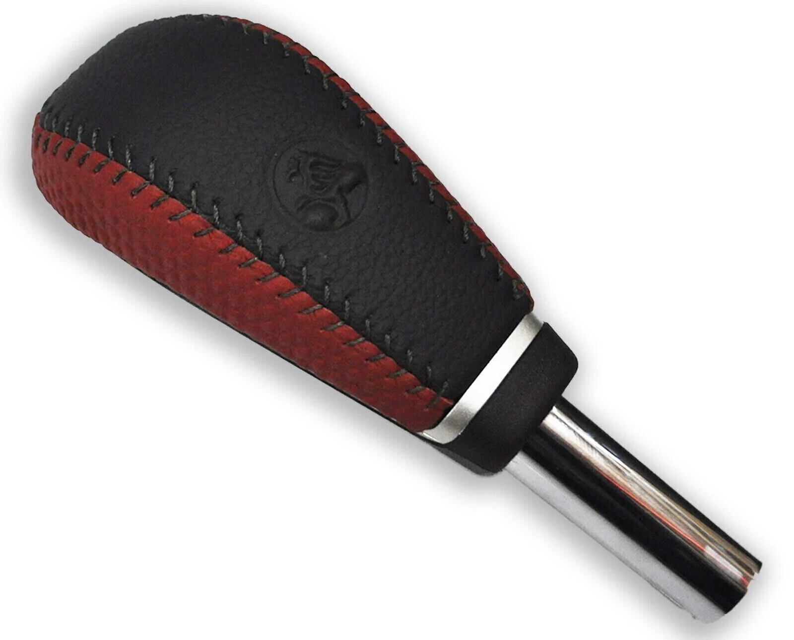 Holden VE Commodore Auto Transmission Gear Knob Black / Red Leather Genuine GM - Image 2
