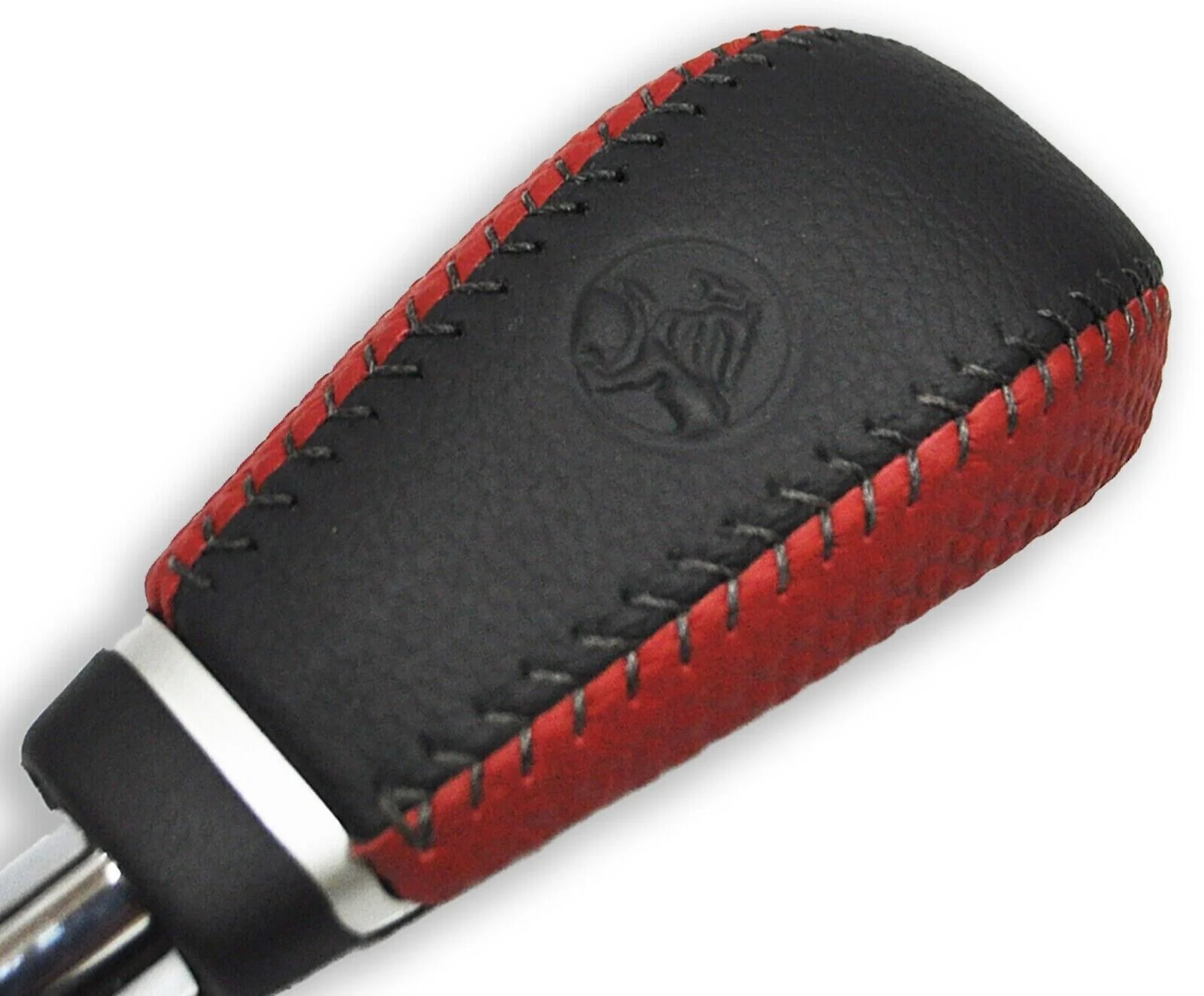 Holden VE Commodore Auto Transmission Gear Knob Black / Red Leather Genuine GM - Image 3