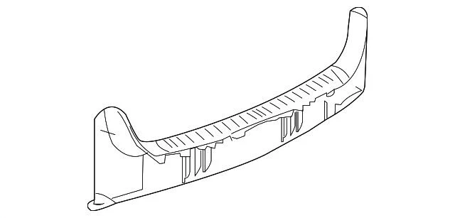 HOLDEN VE COMMODORE SEDAN REAR BOOT BEAVER INNER PANEL TRIM # 92251455 - Image 3