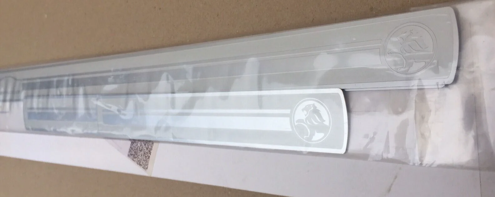 Holden VE VF Commodore Enhanced Logo Stainless Steel Sill Plates Front & Rear - Image 3
