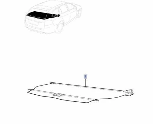 Holden VE VF Commodore Sportswagon Only New Cargo Blind Genuine GM 92242254 - Image 2