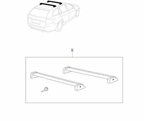Holden VE VF Commodore Sportswagon Only Roof Rack Kit Genuine - Image 3
