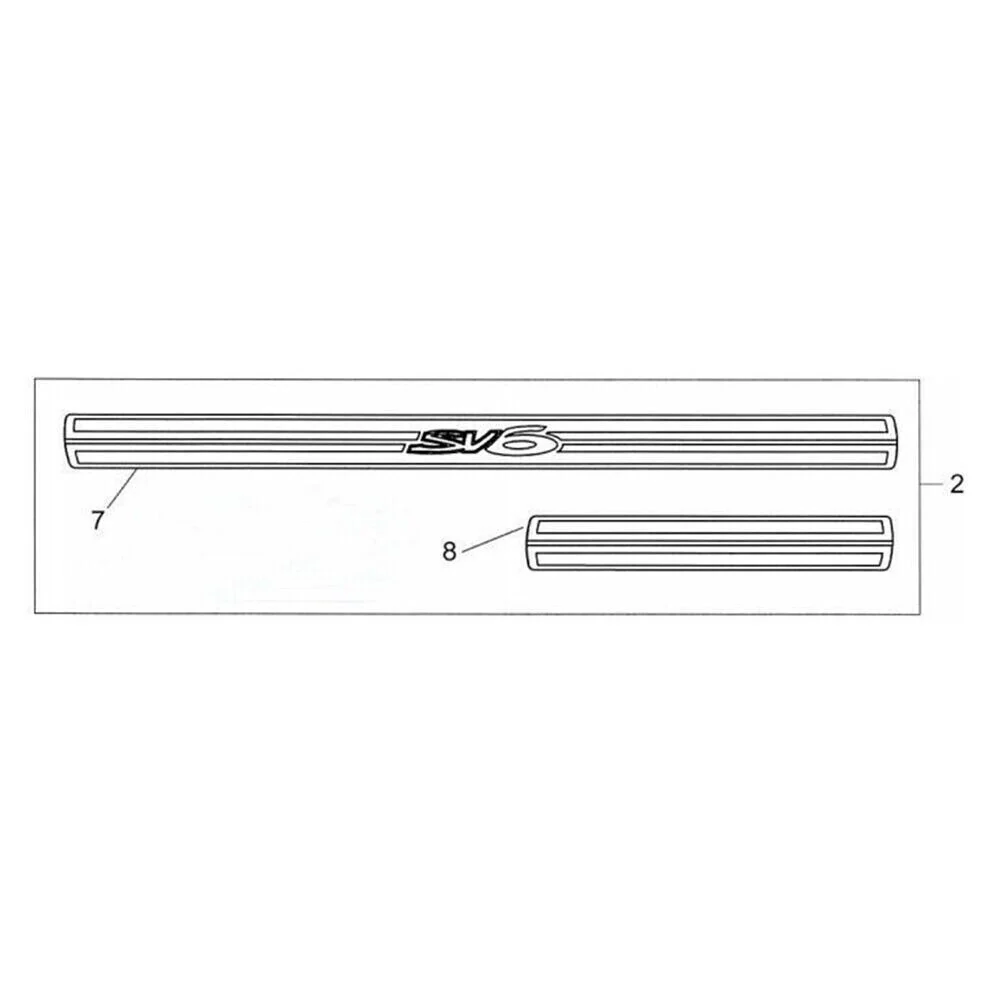 Holden VE VF Commodore SV6 Logo Stainless Steel Sill Plates Front & Rear - Image 2