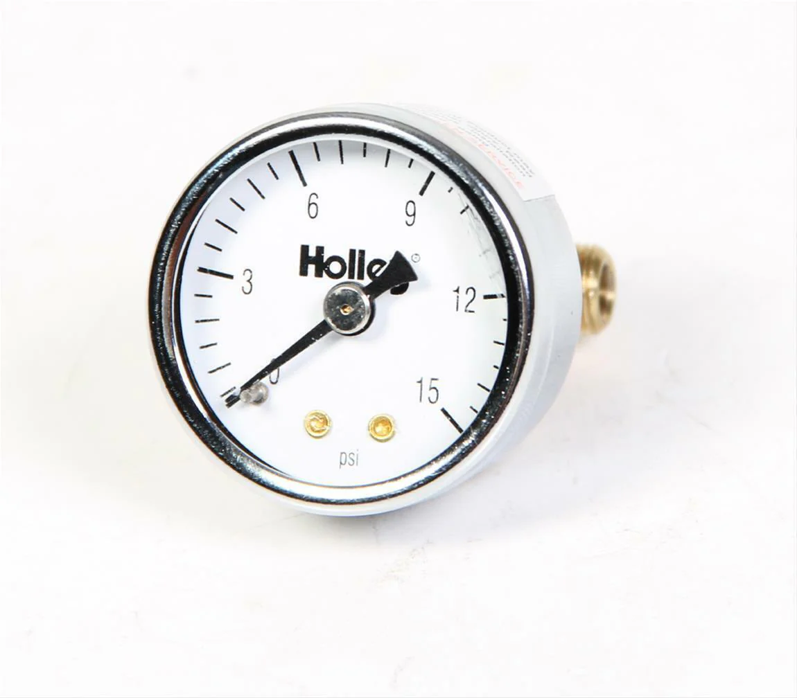 Holley Analog Fuel Pressure Gauge 0 - 15psi # HO26-500