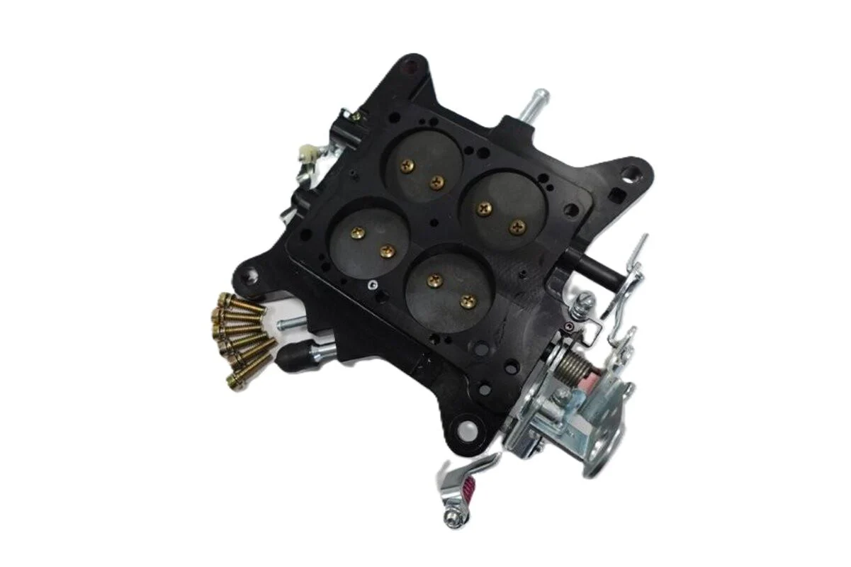 HOLLEY BRAWLER 650CFM CARBURETOR BLACK BASE PLATE TAKE OFF # 67207-BP-TO