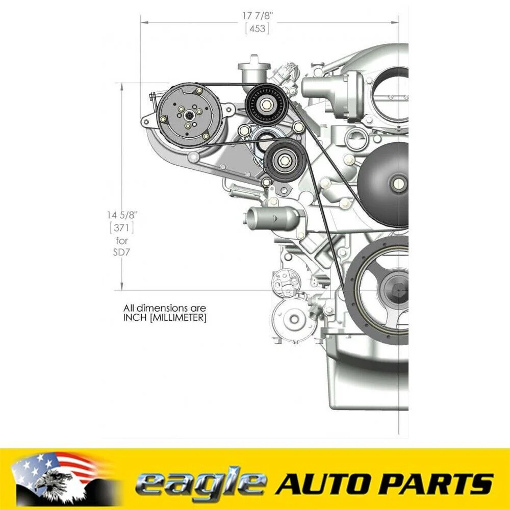 Holley Chev LS Engine Accessory Drive System # HO20-142 - Image 3