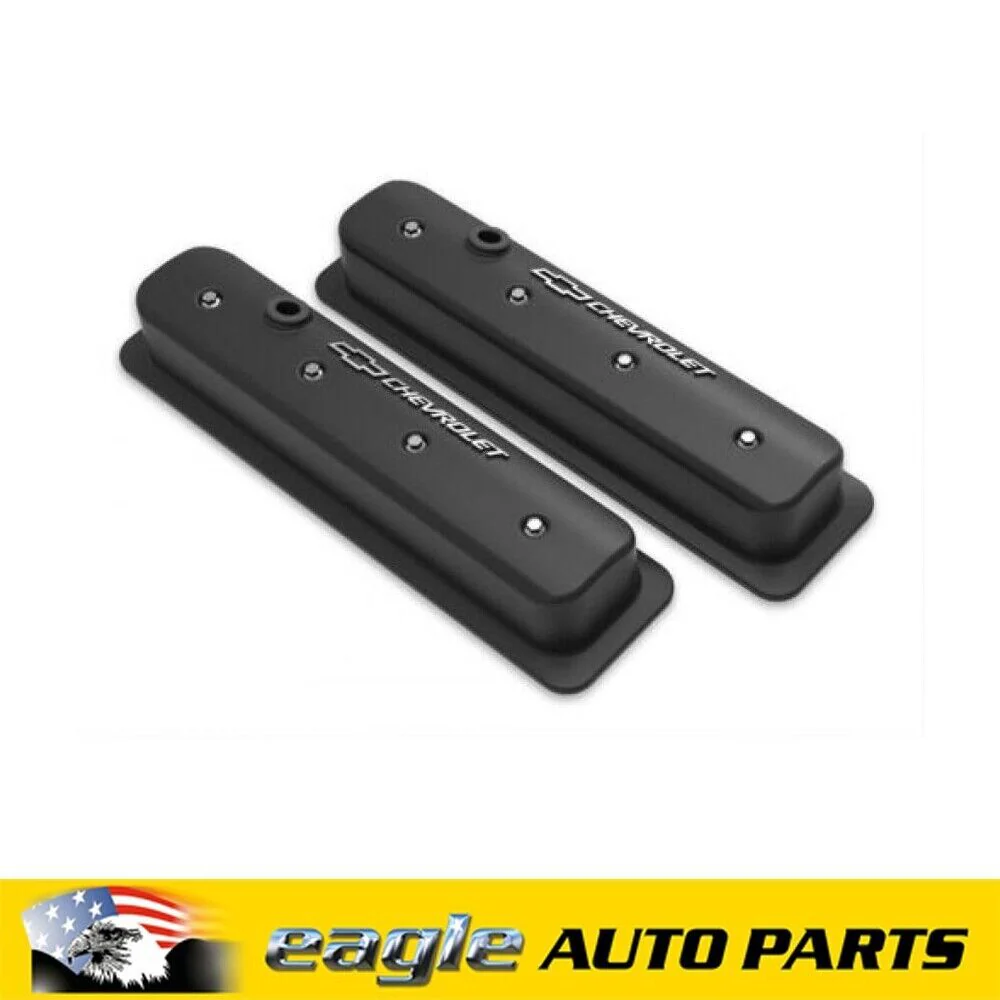Holley GM Muscle Series Center Bolt Valve Covers Black Finish # HO241-292