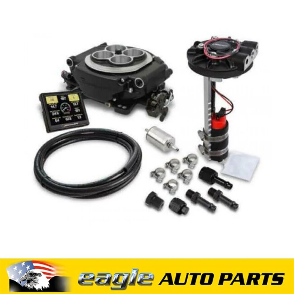 Holley Sniper EFI Self-Tuning Kit Handheld EFI Monitor & Pump Black # HO550-511D