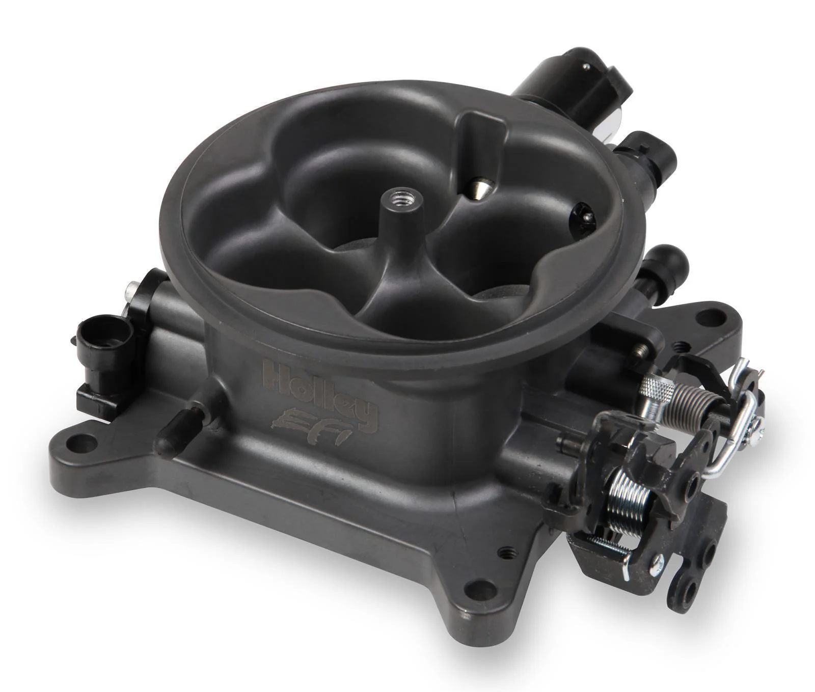 Holley Universal 4-Barrel 1000 CFM 4150 Flange Throttle Body Grey # HO112-587