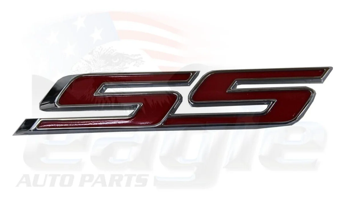 HSV Chev Camaro " SS " Front Grille Emblem Nameplate Red Chrome Genuine 10-23