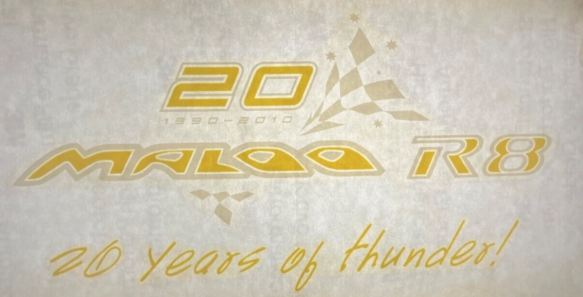 HSV R8 Maloo 20 Years Of Thunder Window Decal 1990 - 2010 Genuine HSV