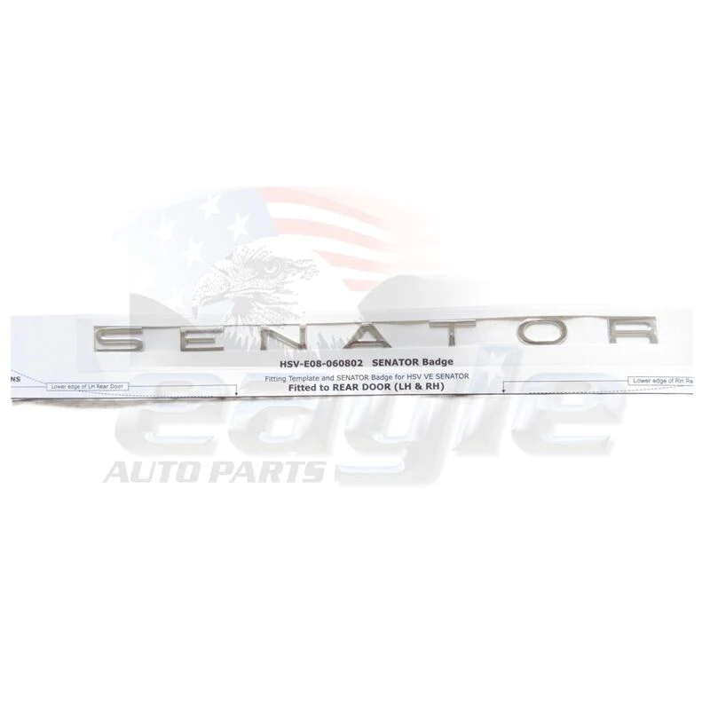 HSV VE SENATOR REAR DOOR LOWER BADGE " SENATOR " GENUINE E08-060802