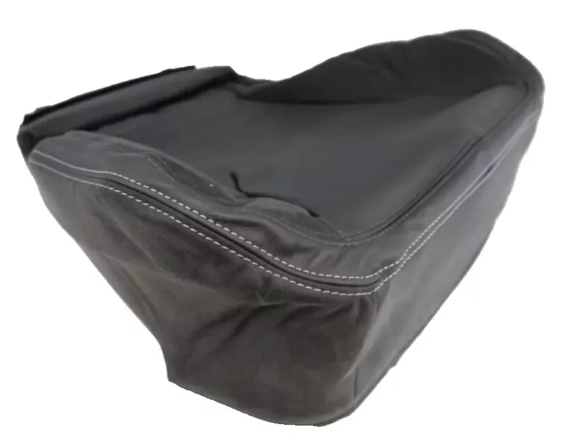HSV VF CLUBSPORT R8 LEFT HAND FRONT SEAT BASE TRIM COVER LEATHER JET BLACK