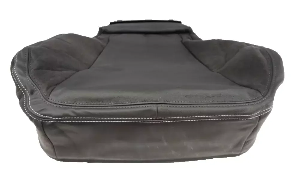HSV VF CLUBSPORT R8 LEFT HAND FRONT SEAT BASE TRIM COVER LEATHER JET BLACK - Image 2