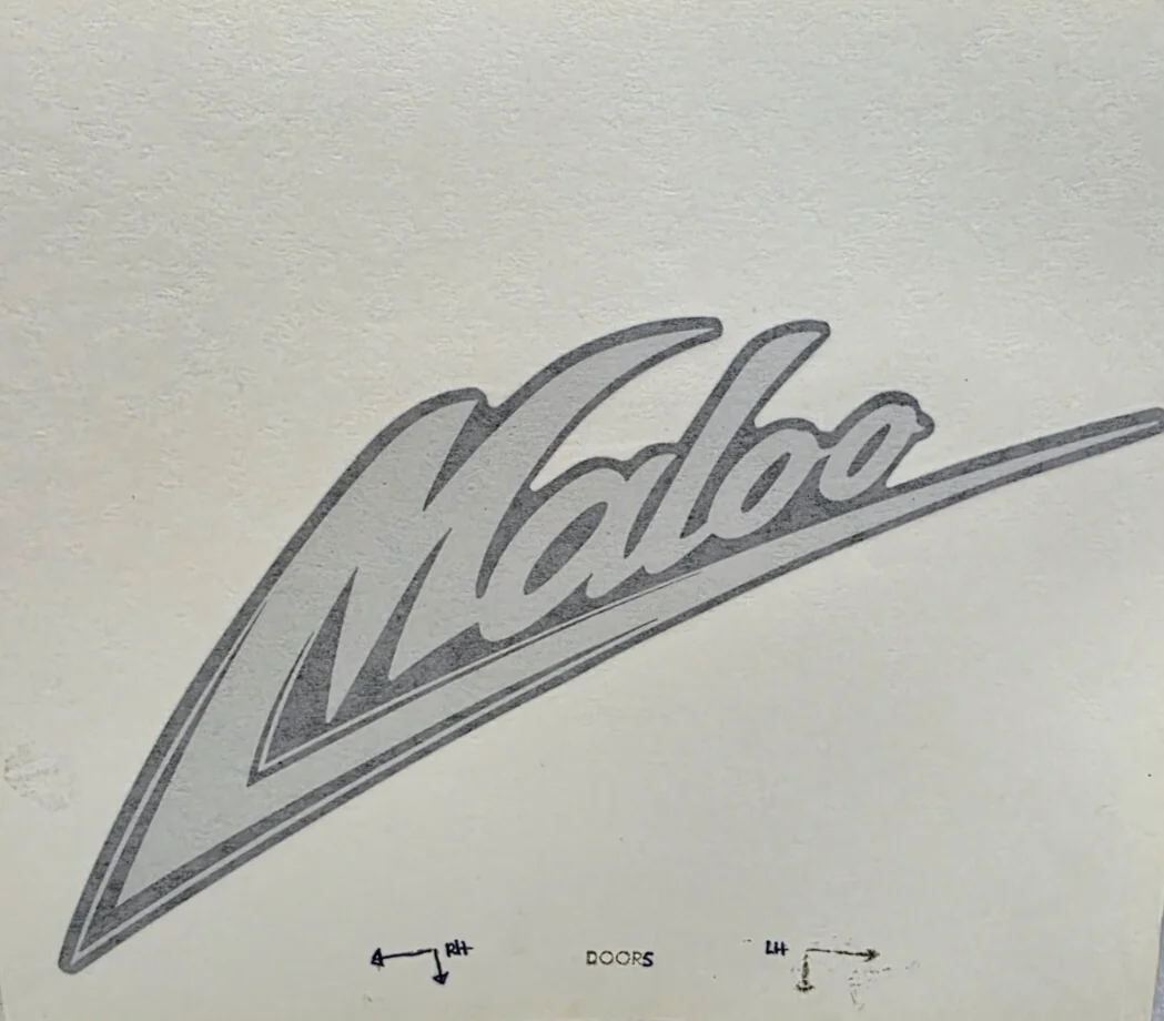 HSV VS MALOO SERIES 2 UTE CHROME DECAL GENUINE HSV # E08-960501