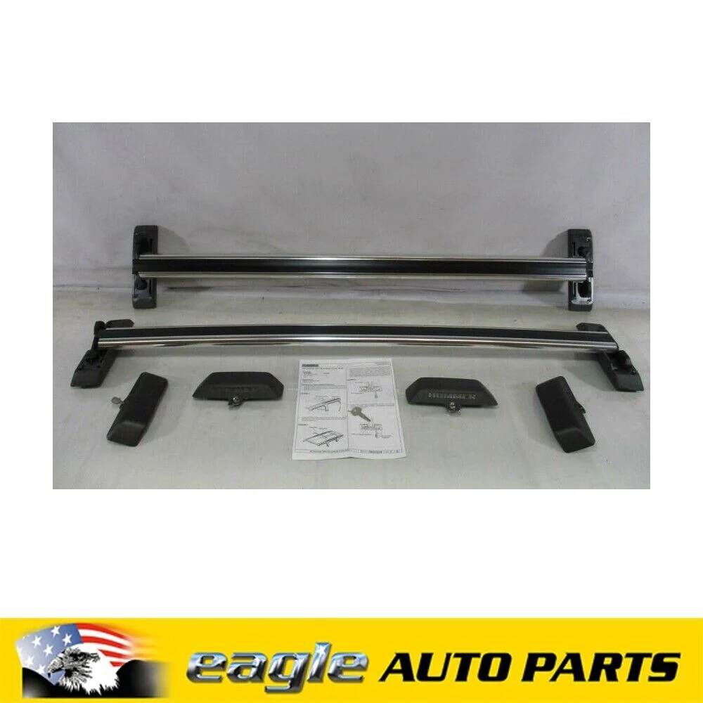 HUMMER H3 GENUINE GM ROOF RACK BAR KIT CHROME NEW OE # 12498493