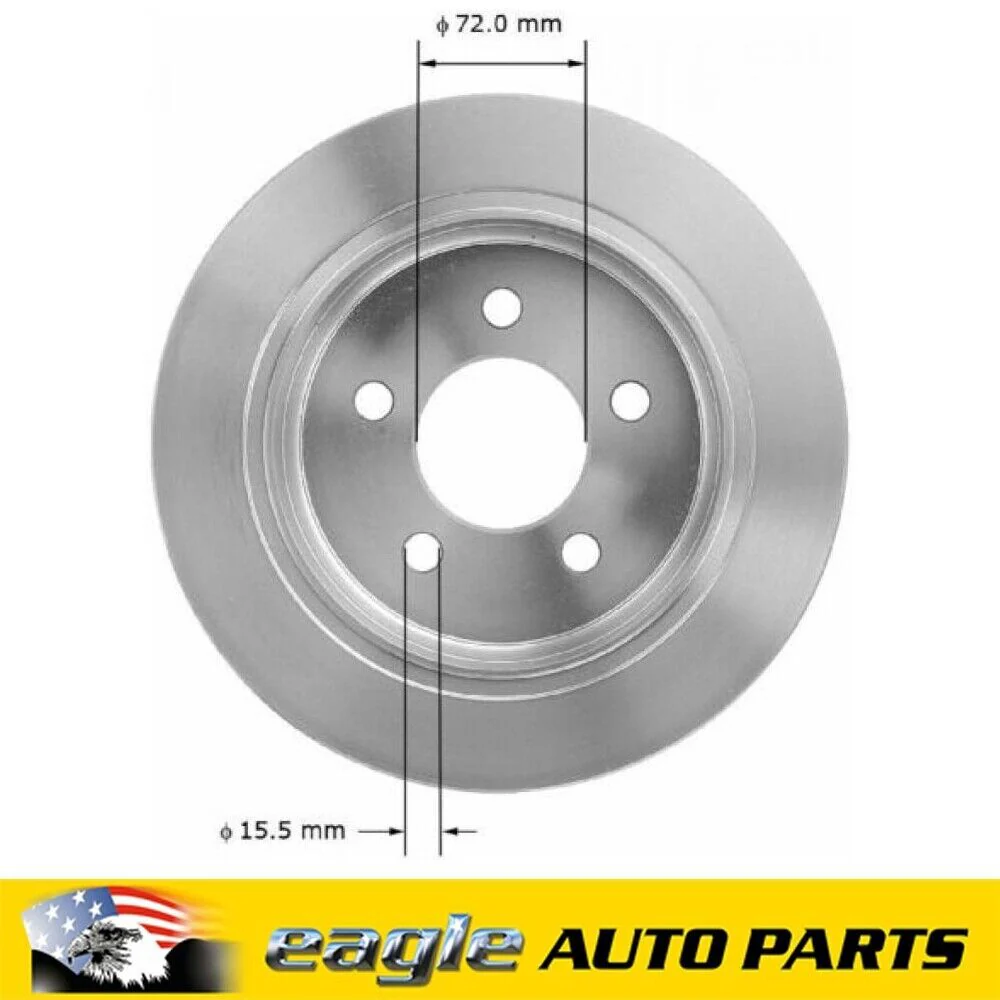 JEEP GRAND CHEROKEE 1994 - 1998 REAR DISC BRAKE ROTOR  # AR-8732 - Image 2