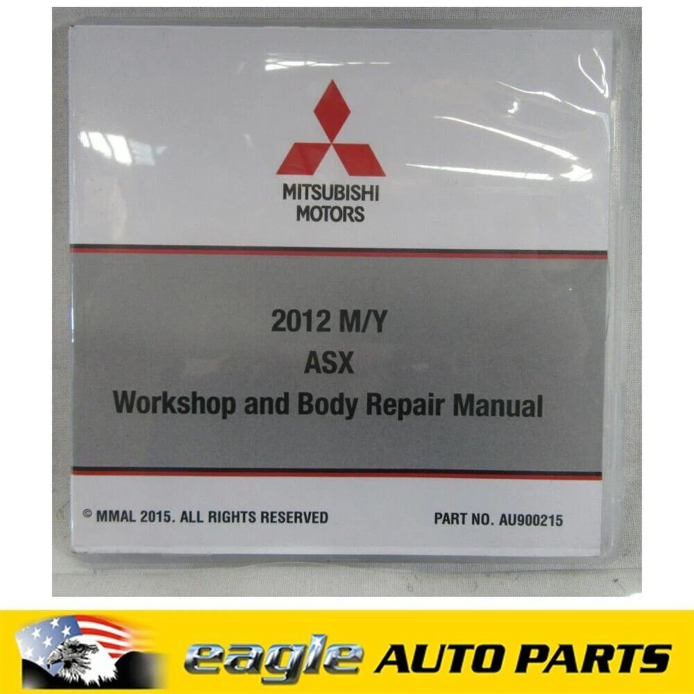 MITSUBISHI XA ASX OUTLANDER 2WD WORKSHOP & BODY REPAIR MANUAL ON CD 2010 - 2012