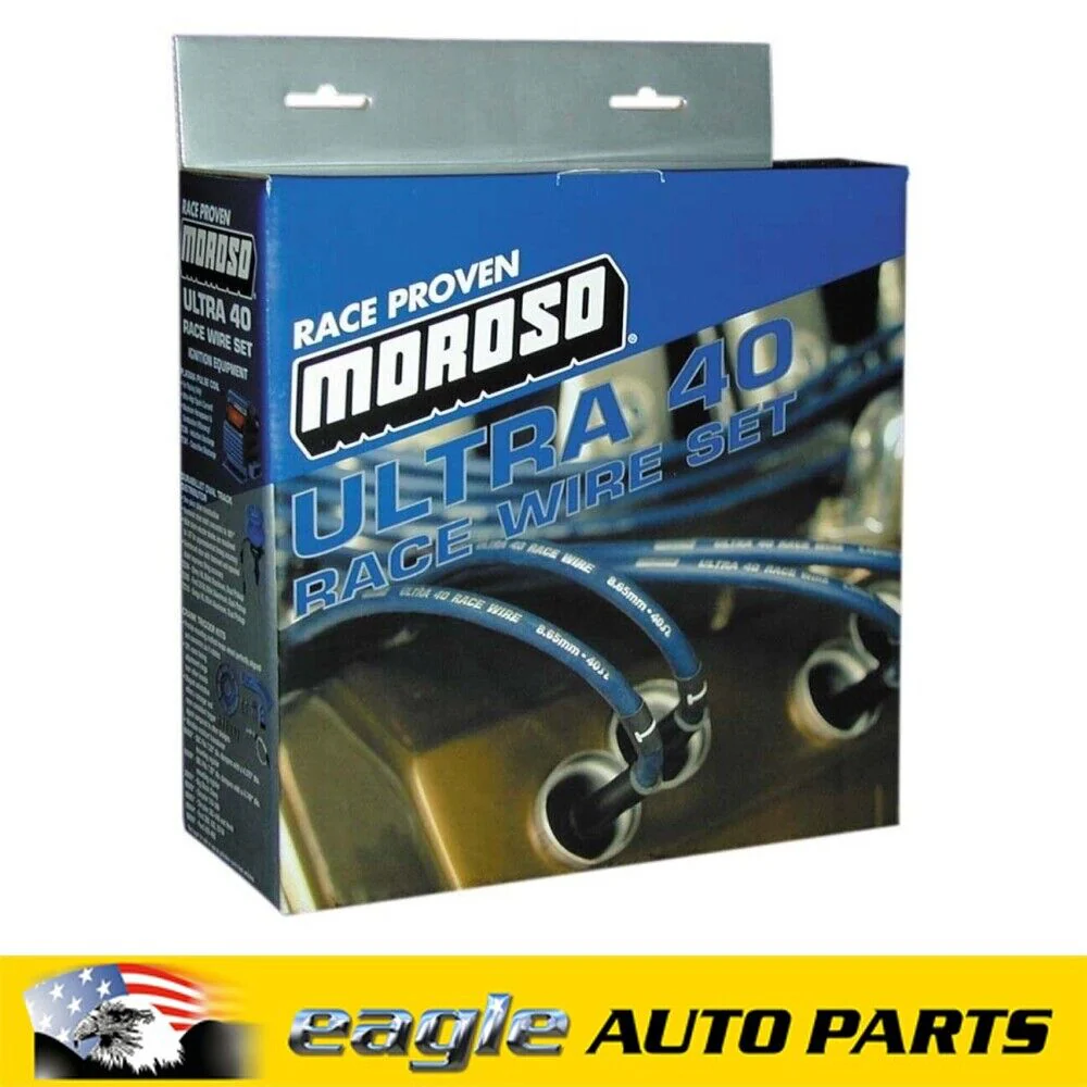 Moroso Blue Max Spiral Core Spark Plug Leads Set Universal V8 # MOR73225