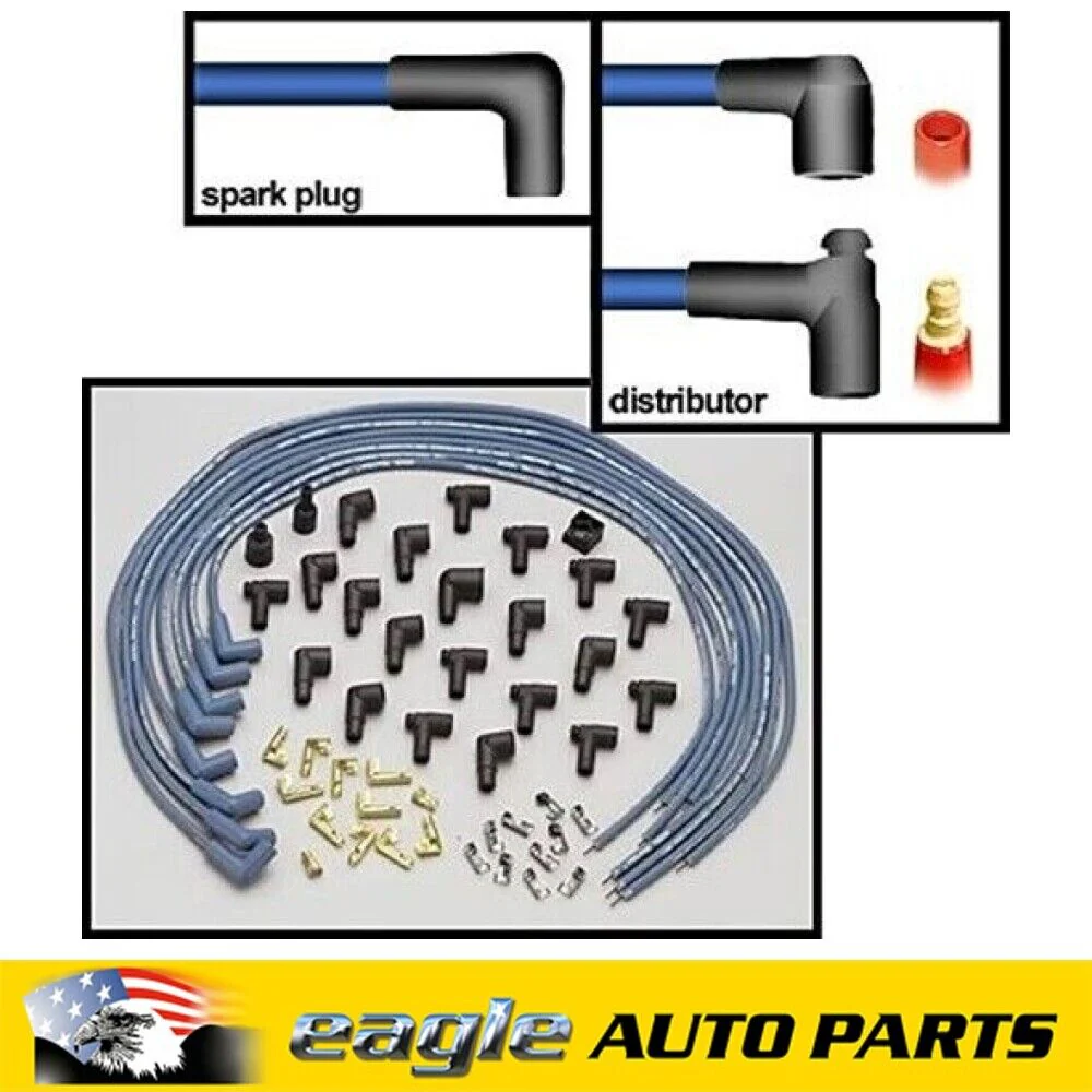 Moroso Blue Max Spiral Core Spark Plug Leads Set Universal V8 # MOR73226 - Image 2