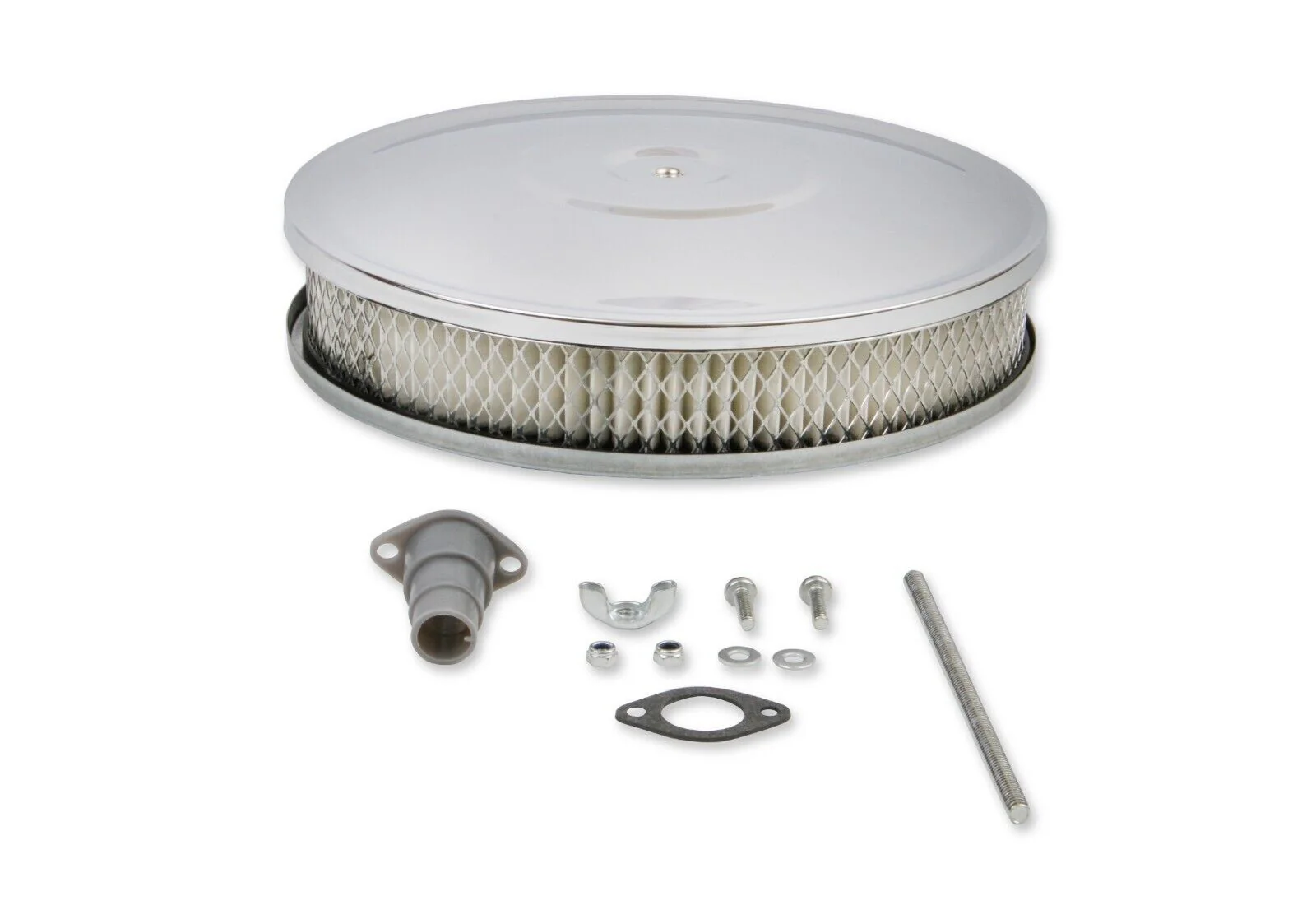 MR. GASKET CHROME AIR CLEANER ASSEMBLY  10" X 2" # MG9791 - Image 2