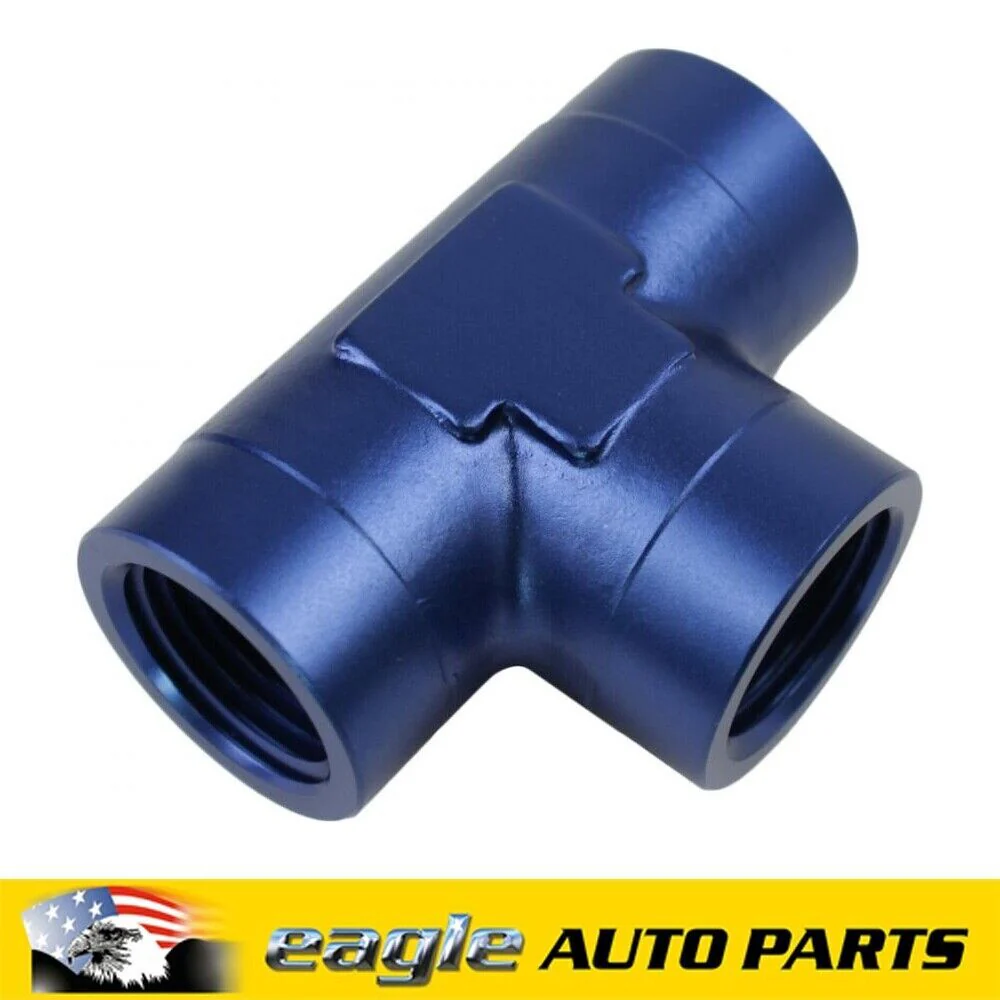 PFE Fittings Female Fitting Pipe Tee 1/2" NPT Blue  # PFE917-08