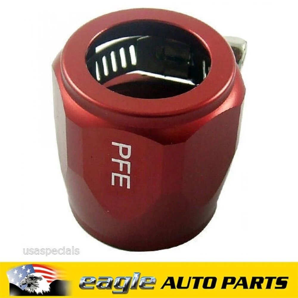 PFE Fittings Hex Hose Finisher Clamp 17.5mm ID Red # PFE150-08R