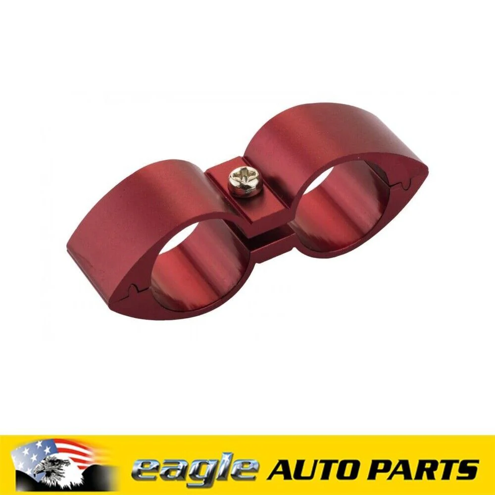 PFE Fittings Twin Hose Seperators -07AN Red 14.5mm Hole # PFE155-07R