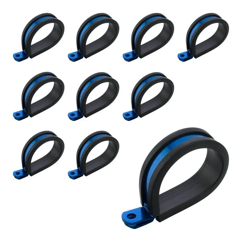 Proflow Cushioned Hose Mounting P-Clamp 9.5mm  Suit 3/8 tube 10 Pack PFE158-06B