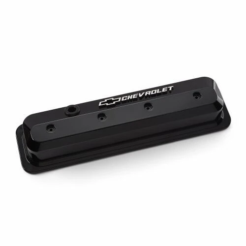 Proform Chev 350 Vortec Slant Edge Rocker Covers Liquid Black # 141-847