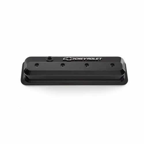 Proform Chev 350 Vortec Slant Edge Rocker Covers Liquid Black # 141-847 - Image 3
