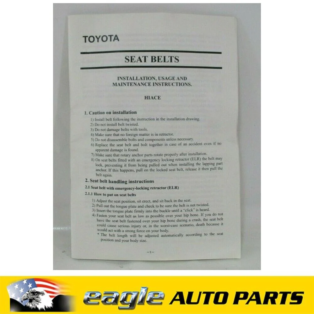 REAR SEAT BELT NO.2 TO SUIT TOYOTA HIACE OE # 7356026430B0 - Image 3