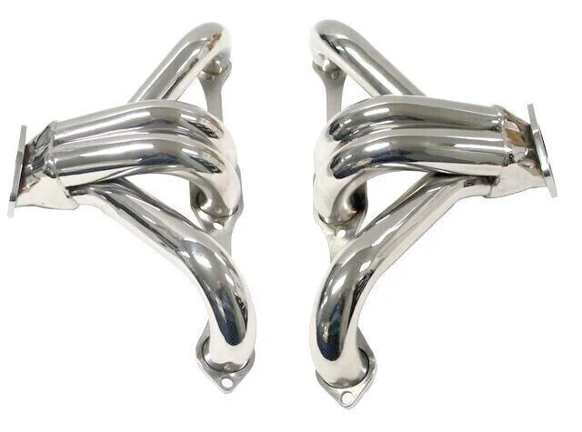 RPC Chev 350 Block Huggers Headers Stainless Steel Polished # R9958