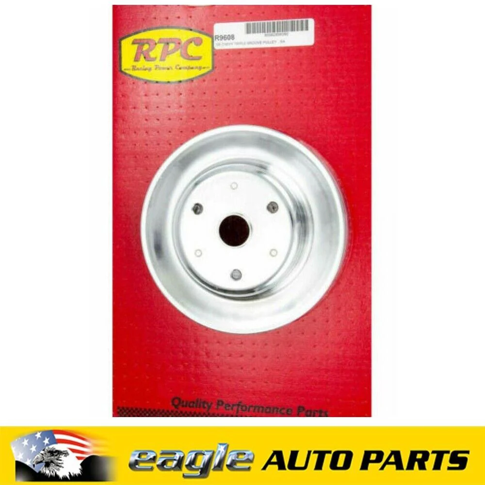 RPC CHEV 350 SBC CHROME TRIPLE LOWER PULLEY LWP # R9608