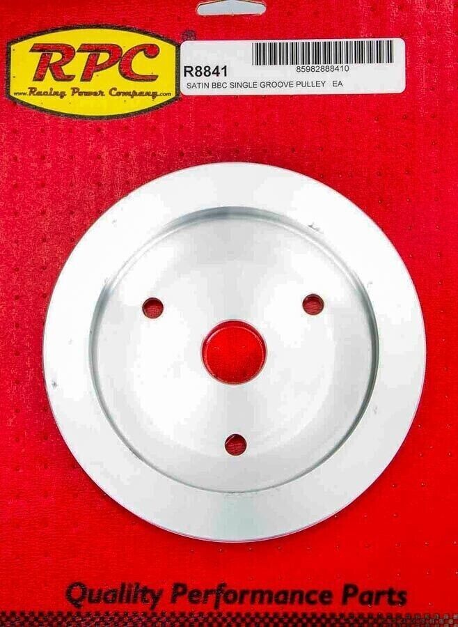 RPC CHEV 396 454 V8 POLISHED ALLOY LOWER SINGLE CRANKSHAFT PULLEY SWP R8841POL