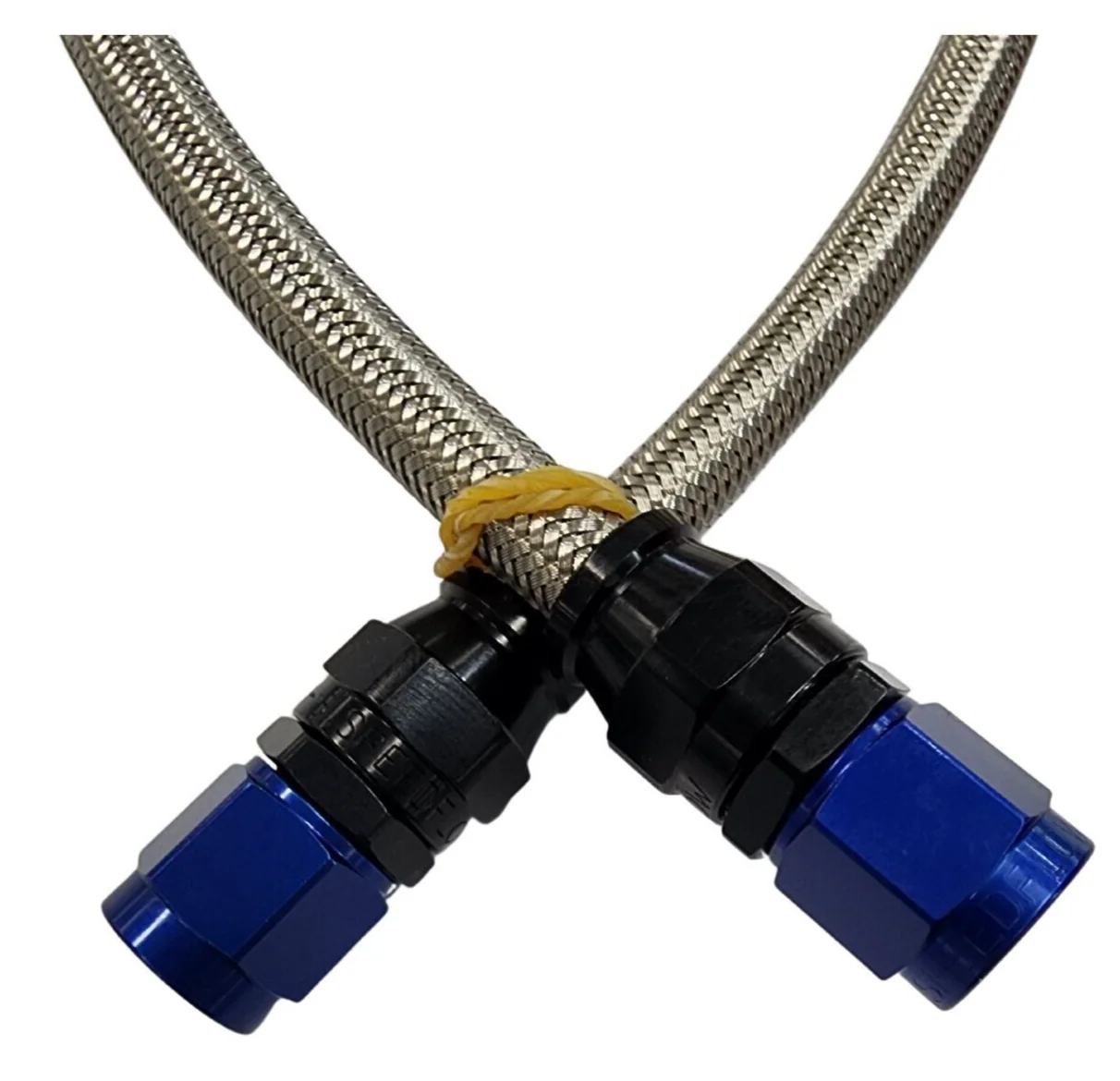 TEFLON BRAIDED LINE WITH -6AN FITTINGS SUIT MECH FUEL PUMP TO CARBURETOR 58CM - Image 2