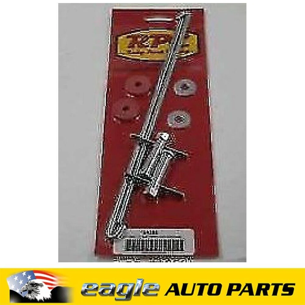Universal Chrome 10 J-Style T-Bar Battery Holddowns # R9258